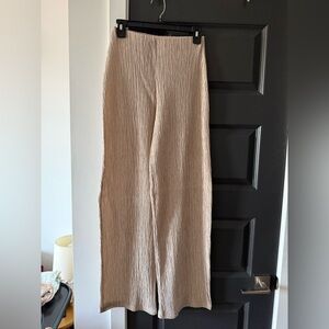 Zara Textured Beige Pants S
